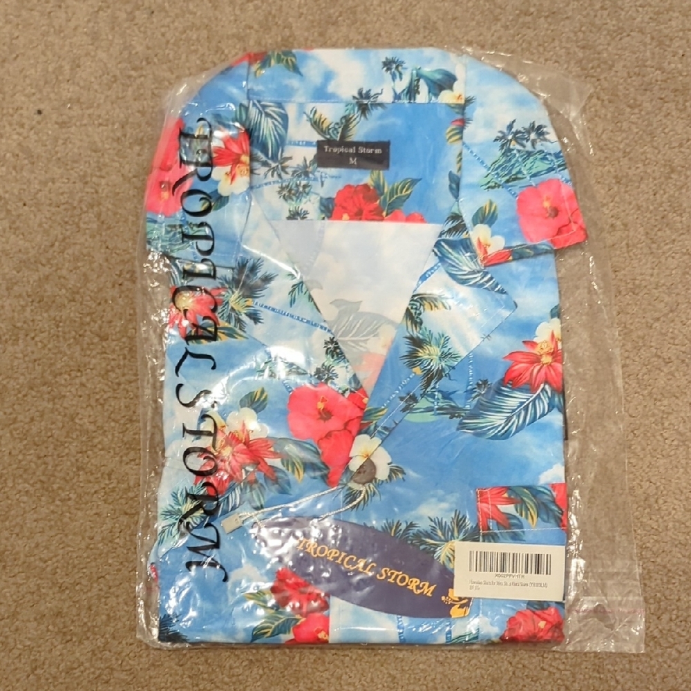 Blue Floral Men's Shirt
